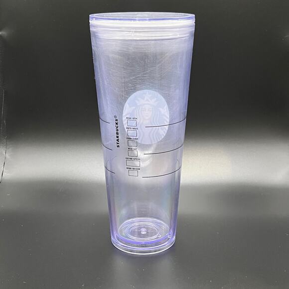 Starbucks Clear Venti 24 fl oz Cold Tumbler Water Cup Reusable - Picture 4 of 6